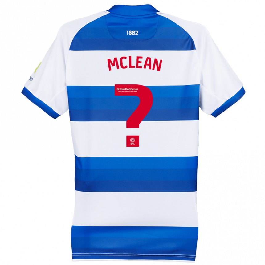 Enfant Football Maillot Mason Mclean #0 Blanc Bleu Tenues Domicile 2024/25 Canada