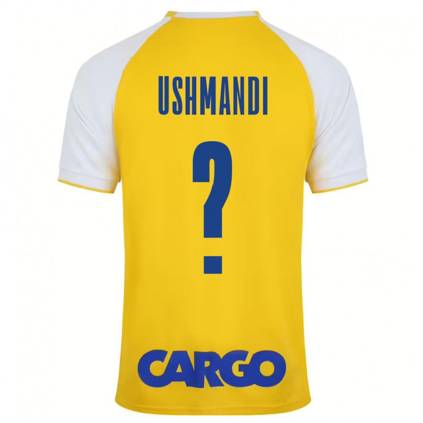 Enfant Football Maillot Anar Ushmandi #0 Jaune Blanc Tenues Domicile 2024/25 Canada