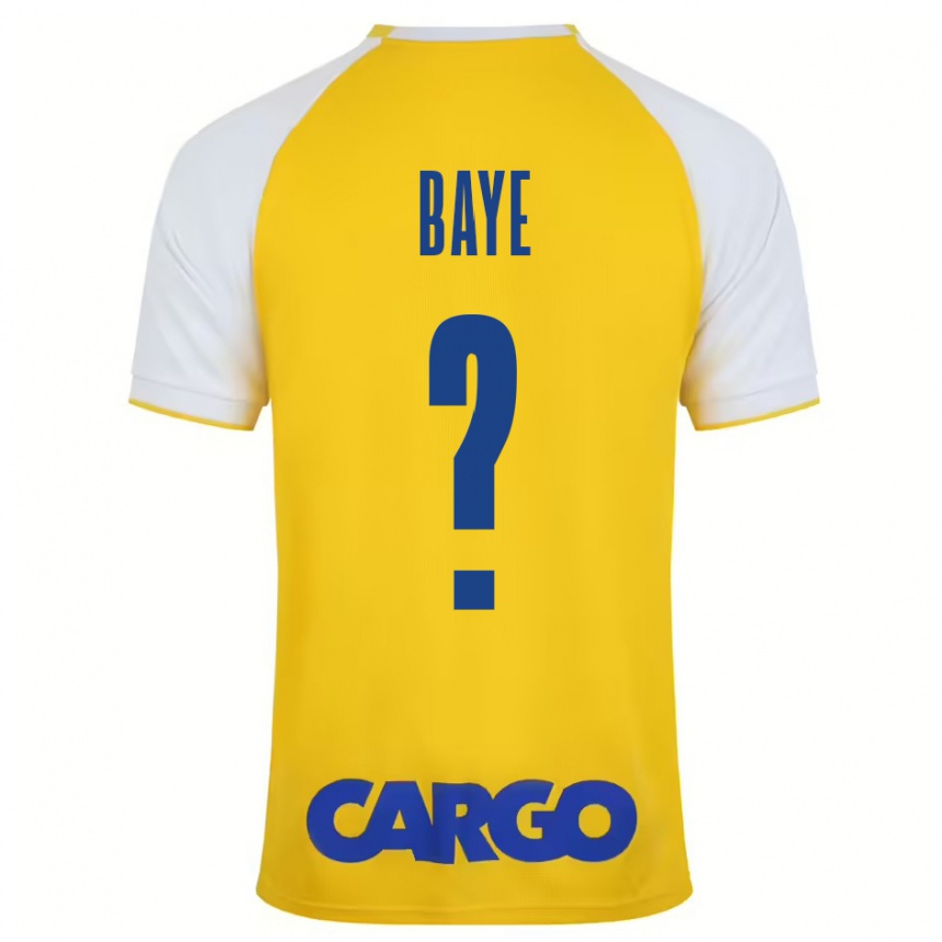 Kids Football Orel Baye #0 Yellow White Home Jersey 2024/25 T-Shirt Canada