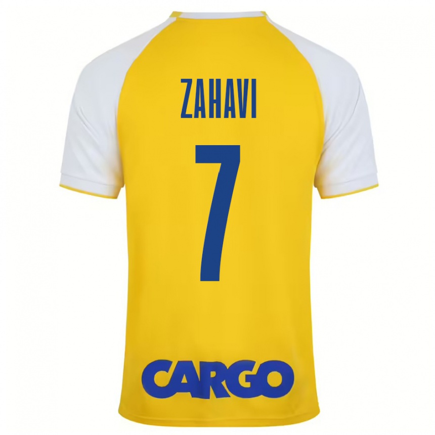 Enfant Football Maillot Eran Zahavi #7 Jaune Blanc Tenues Domicile 2024/25 Canada