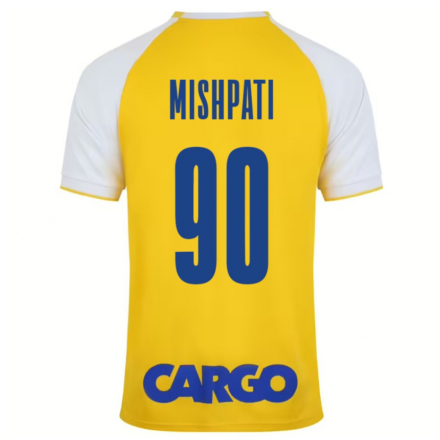 Enfant Football Maillot Roi Mishpati #90 Jaune Blanc Tenues Domicile 2024/25 Canada