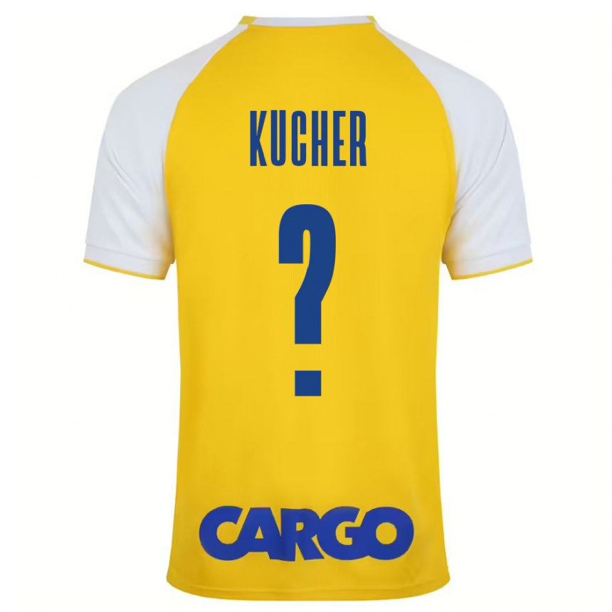 Kids Football Yahonatan Kucher #0 Yellow White Home Jersey 2024/25 T-Shirt Canada