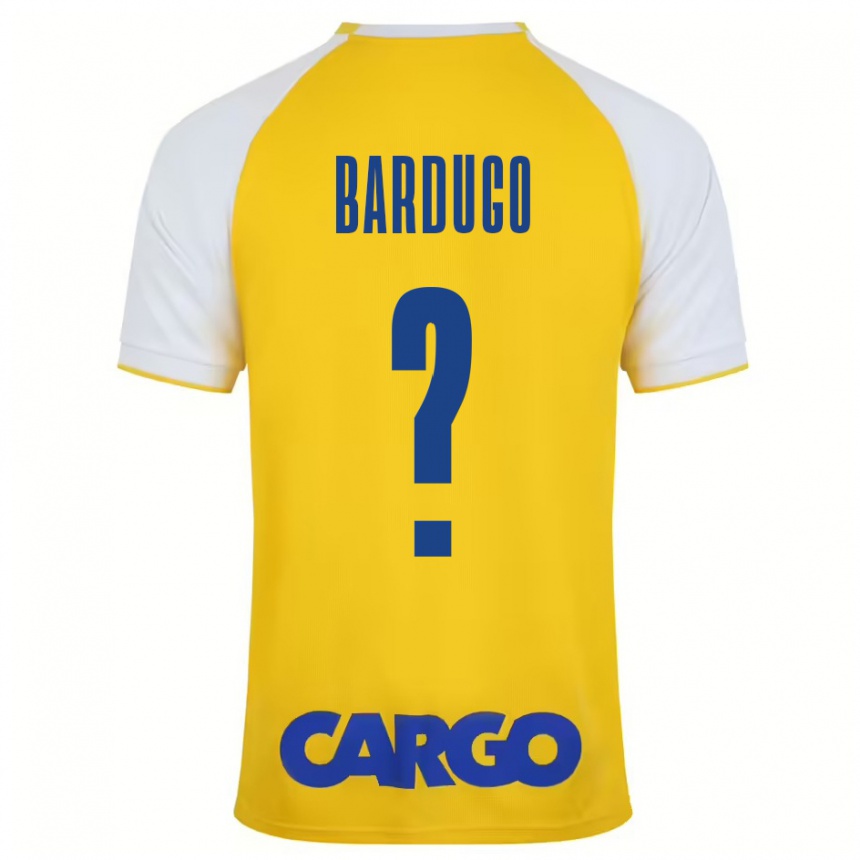 Enfant Football Maillot Ori Bardugo #0 Jaune Blanc Tenues Domicile 2024/25 Canada