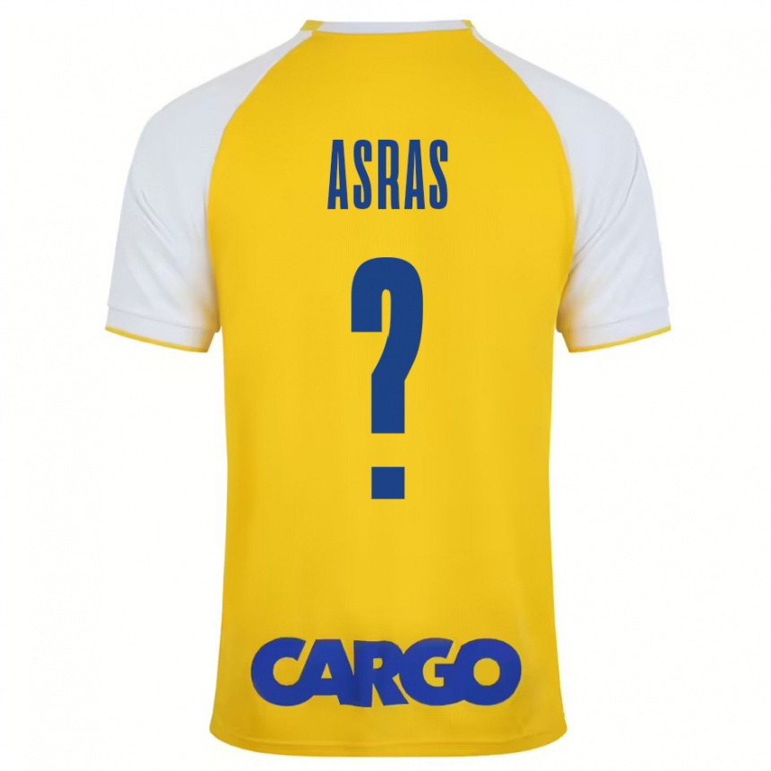 Enfant Football Maillot Lotem Asras #0 Jaune Blanc Tenues Domicile 2024/25 Canada