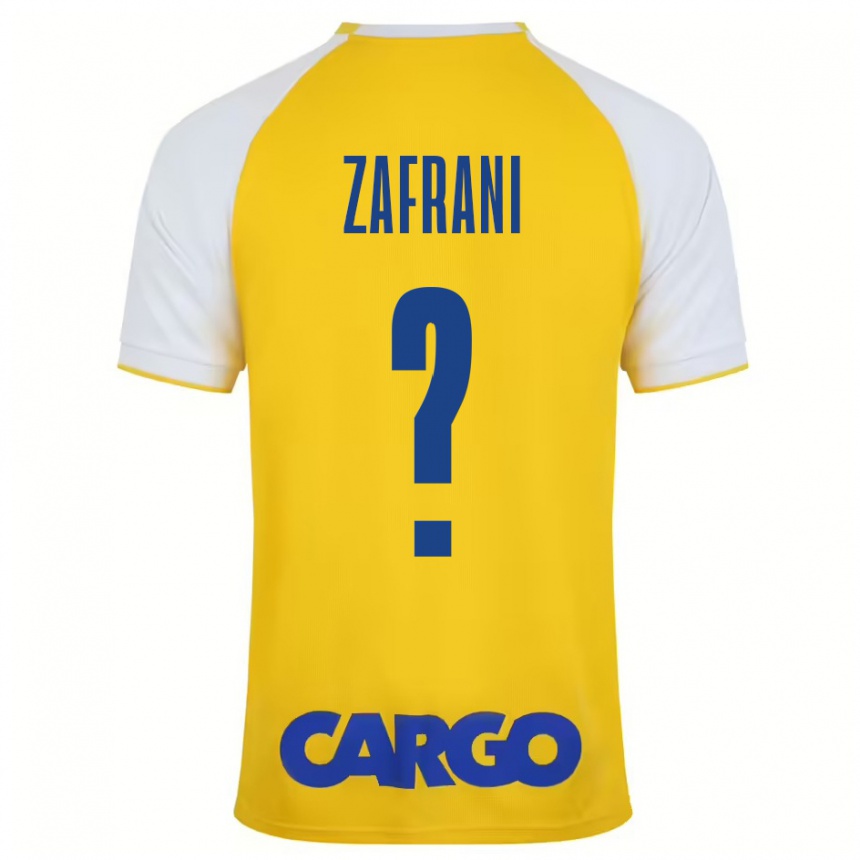 Kids Football Itay Zafrani #0 Yellow White Home Jersey 2024/25 T-Shirt Canada