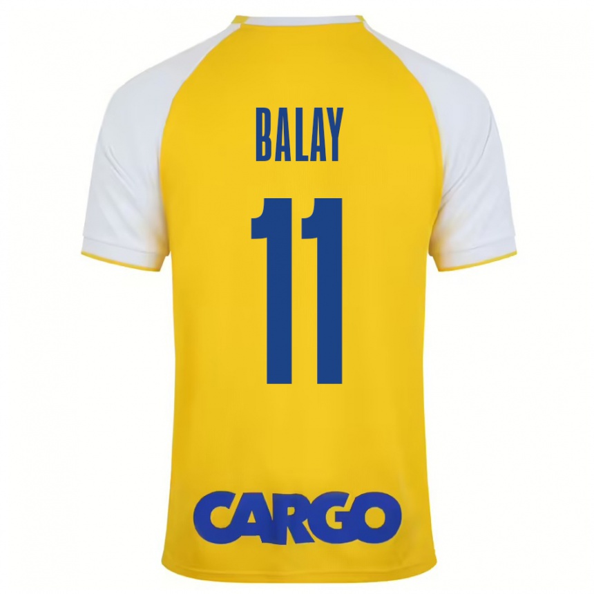 Kids Football Yehuda Balay #11 Yellow White Home Jersey 2024/25 T-Shirt Canada