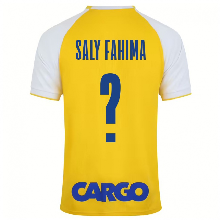 Enfant Football Maillot Israel Saly Fahima #0 Jaune Blanc Tenues Domicile 2024/25 Canada