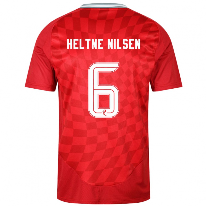 Enfant Football Maillot Sivert Heltne Nilsen #6 Rouge Tenues Domicile 2024/25 Canada