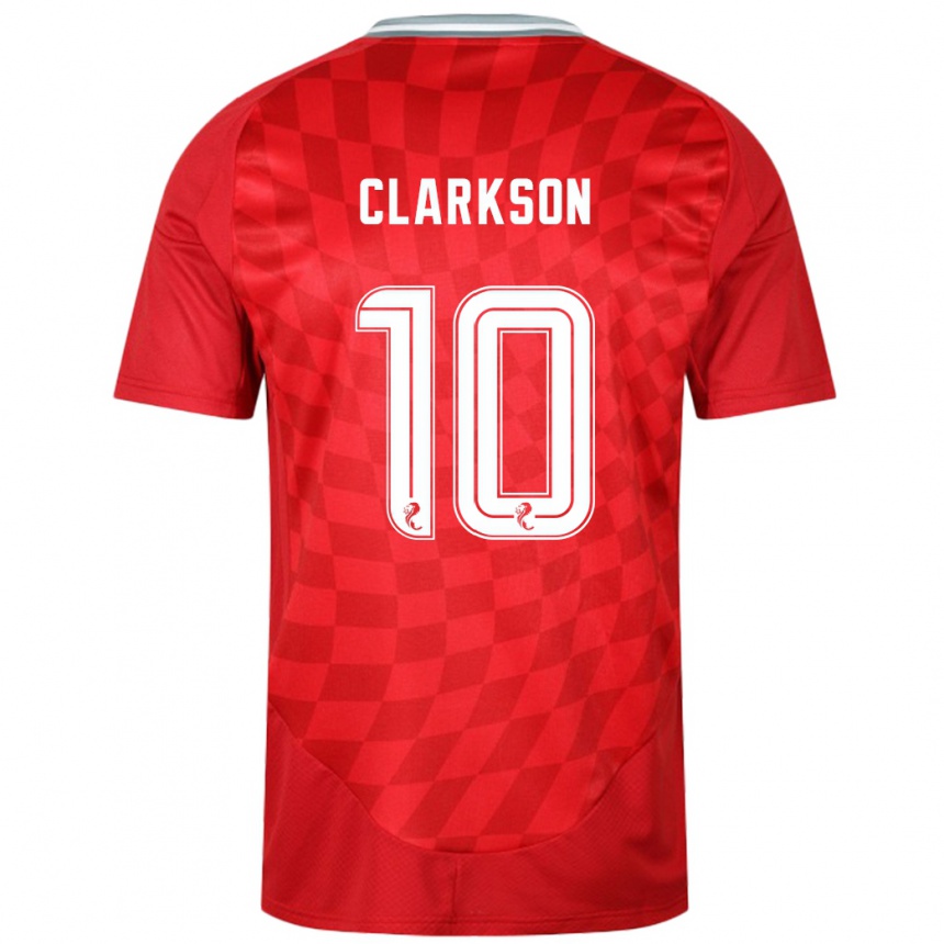 Enfant Football Maillot Leighton Clarkson #10 Rouge Tenues Domicile 2024/25 Canada