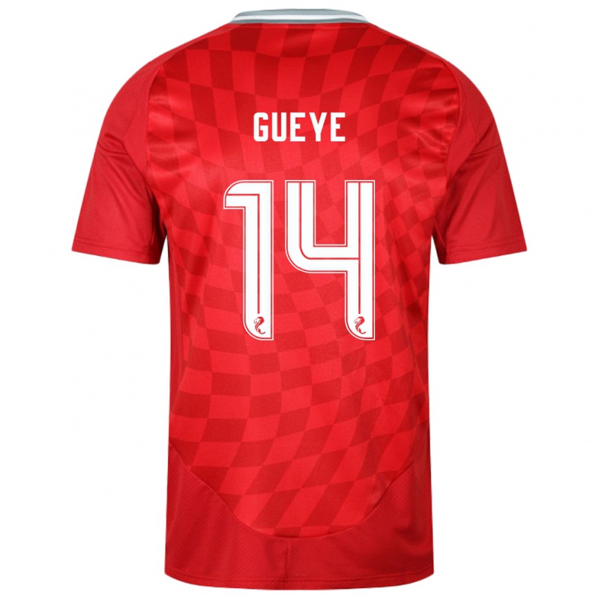 Enfant Football Maillot Pape Habib Gueye #14 Rouge Tenues Domicile 2024/25 Canada