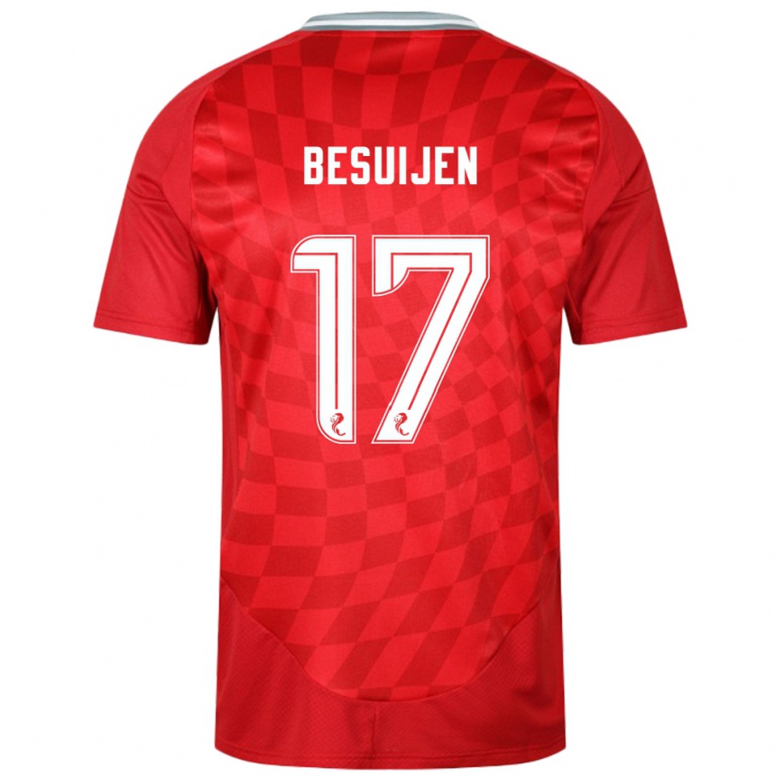 Enfant Football Maillot Vicente Besuijen #17 Rouge Tenues Domicile 2024/25 Canada