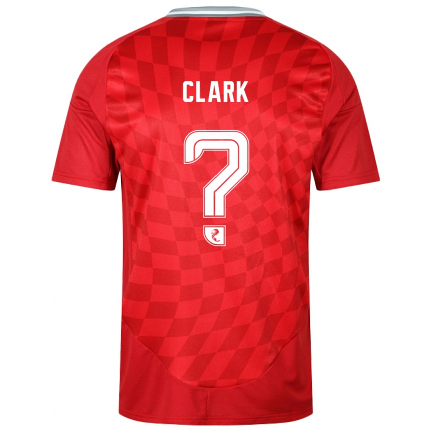 Enfant Football Maillot Ellis Clark #0 Rouge Tenues Domicile 2024/25 Canada