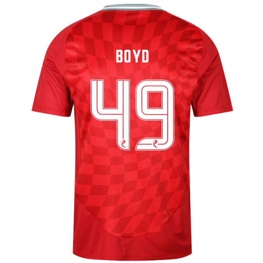 Kids Football Fletcher Boyd #49 Red Home Jersey 2024/25 T-Shirt Canada