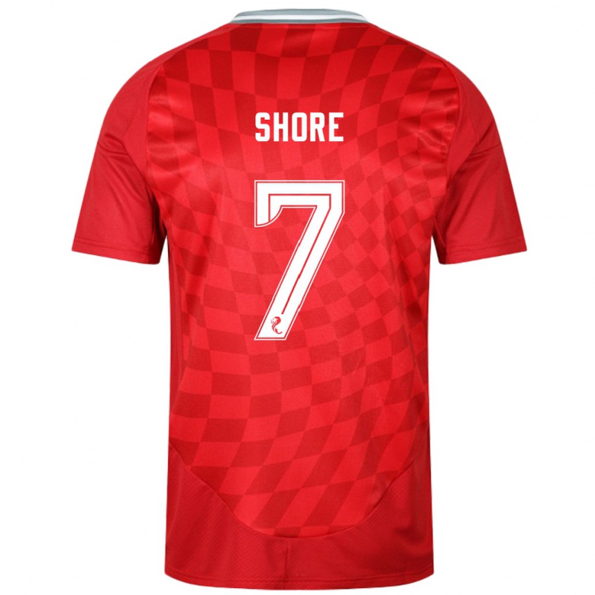 Enfant Football Maillot Eilidh Shore #7 Rouge Tenues Domicile 2024/25 Canada