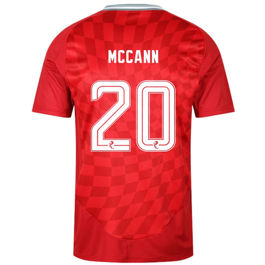 Enfant Football Maillot Annalisa Mccann #20 Rouge Tenues Domicile 2024/25 Canada