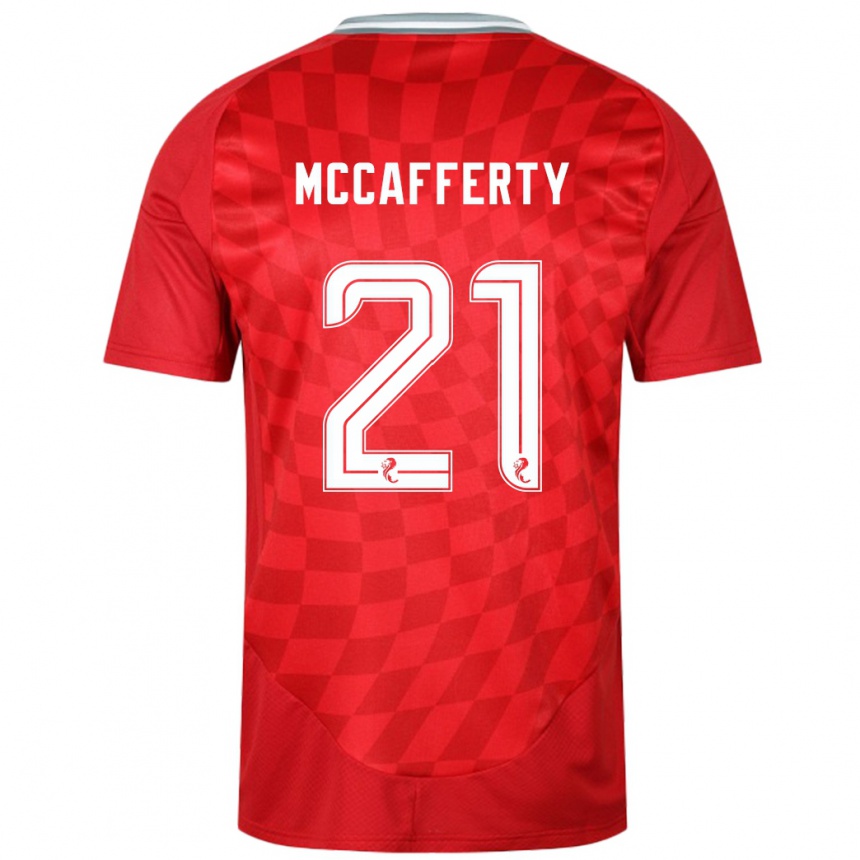 Enfant Football Maillot Eirinn Mccafferty #21 Rouge Tenues Domicile 2024/25 Canada