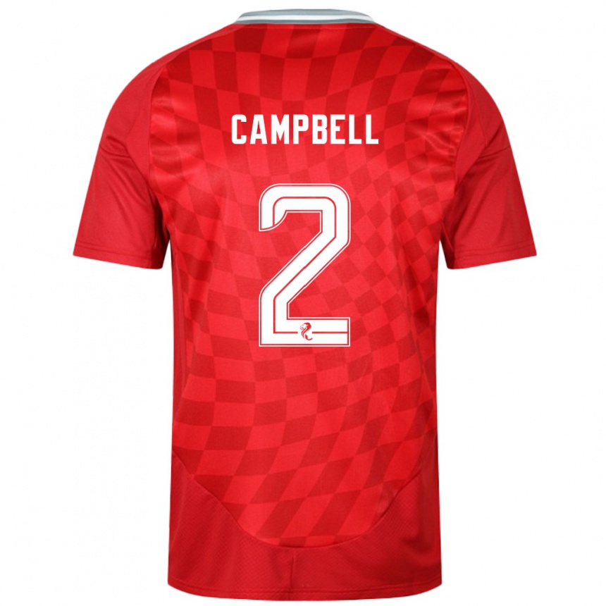 Enfant Football Maillot Loren Campbell #2 Rouge Tenues Domicile 2024/25 Canada