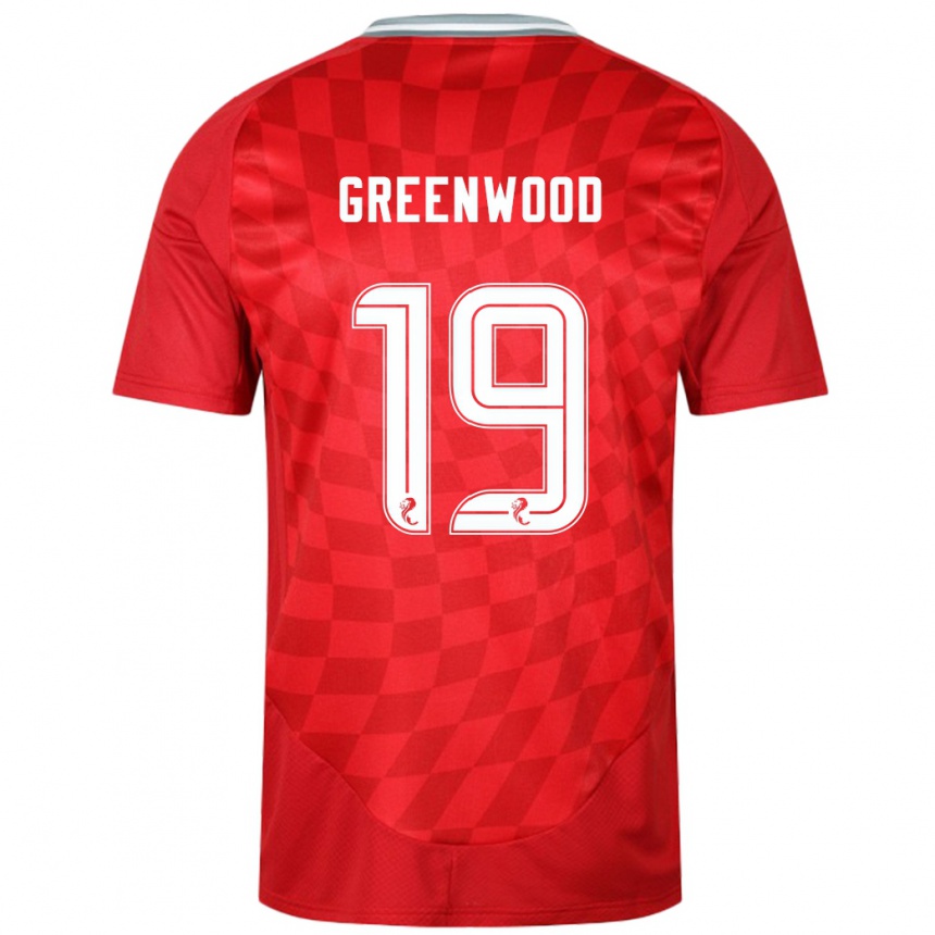 Enfant Football Maillot Brodie Greenwood #19 Rouge Tenues Domicile 2024/25 Canada