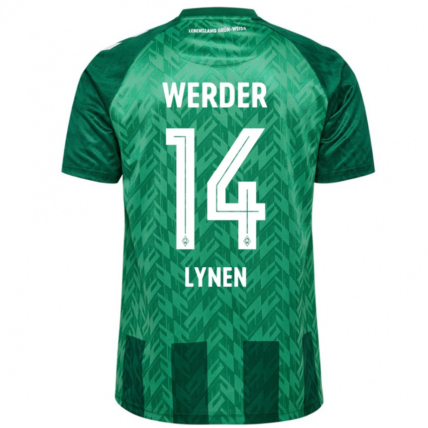 Enfant Football Maillot Senne Lynen #14 Vert Tenues Domicile 2024/25 Canada