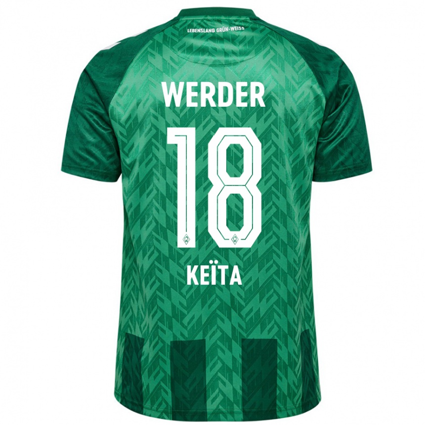 Enfant Football Maillot Naby Keïta #18 Vert Tenues Domicile 2024/25 Canada