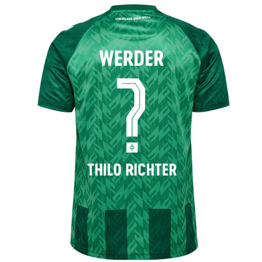 Kids Football Jasper Thilo Richter #0 Green Home Jersey 2024/25 T-Shirt Canada