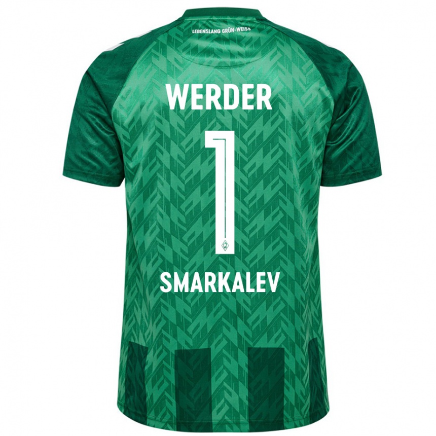 Kids Football Stefan Smarkalev #1 Green Home Jersey 2024/25 T-Shirt Canada