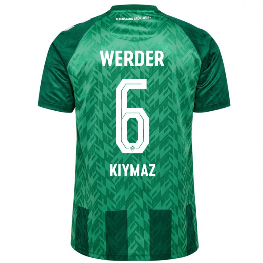 Kids Football Anil Kiymaz #6 Green Home Jersey 2024/25 T-Shirt Canada