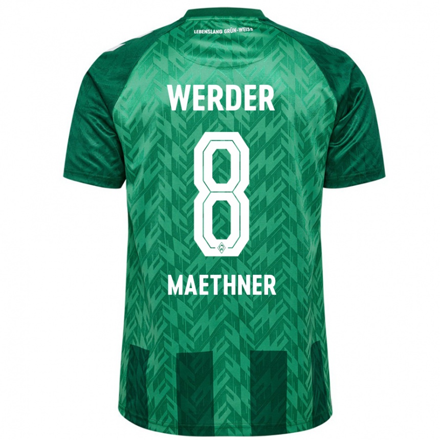 Kids Football Finn Maethner #8 Green Home Jersey 2024/25 T-Shirt Canada