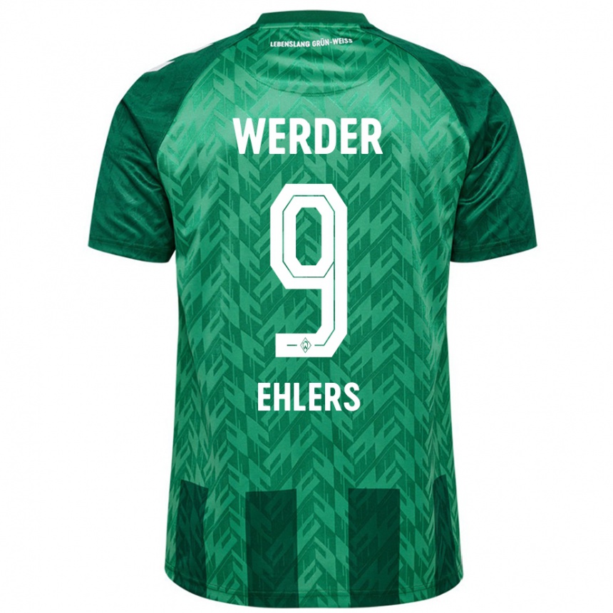 Kids Football Jannic Ehlers #9 Green Home Jersey 2024/25 T-Shirt Canada