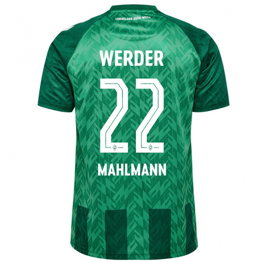 Enfant Football Maillot Justus Mahlmann #22 Vert Tenues Domicile 2024/25 Canada