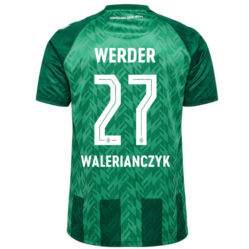 Kids Football Dennis Walerianczyk #27 Green Home Jersey 2024/25 T-Shirt Canada