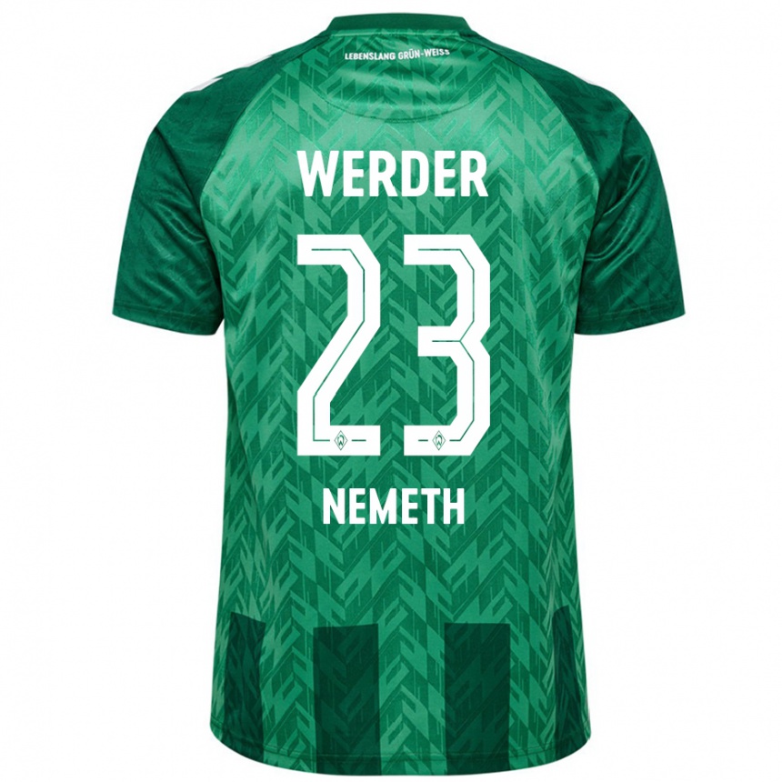 Enfant Football Maillot Hanna Nemeth #23 Vert Tenues Domicile 2024/25 Canada