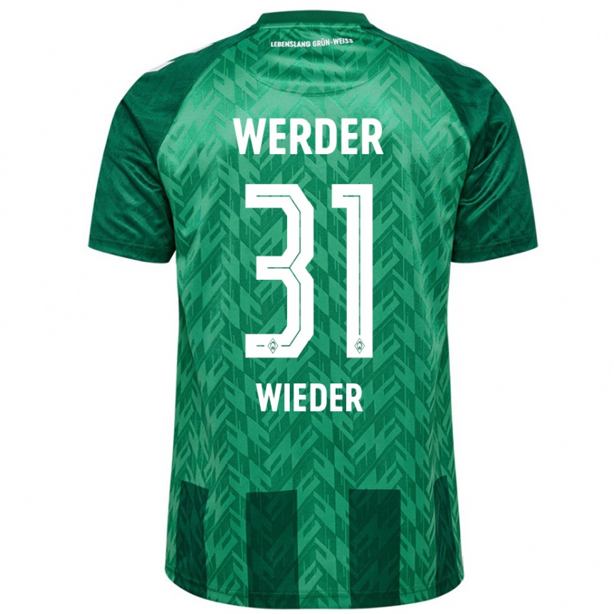 Kids Football Verena Wieder #31 Green Home Jersey 2024/25 T-Shirt Canada