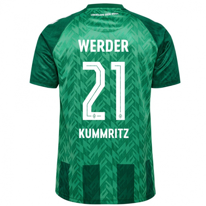 Kids Football Liam Kümmritz #21 Green Home Jersey 2024/25 T-Shirt Canada