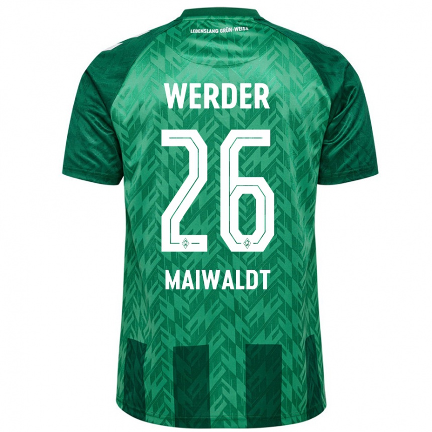 Enfant Football Maillot Julius Maiwaldt #26 Vert Tenues Domicile 2024/25 Canada