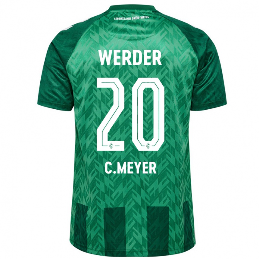 Kids Football Christin Meyer #20 Green Home Jersey 2024/25 T-Shirt Canada