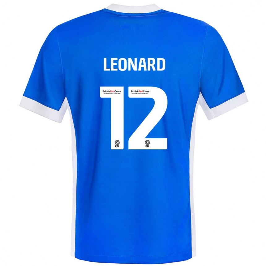 Enfant Football Maillot Marc Leonard #12 Bleu Blanc Tenues Domicile 2024/25 Canada