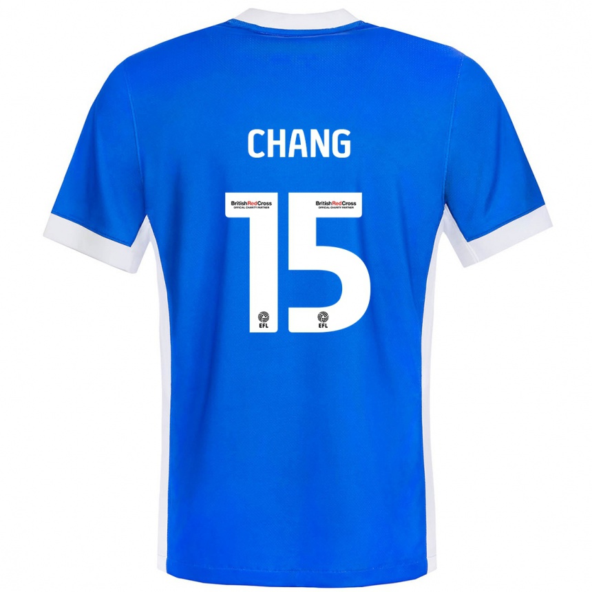 Enfant Football Maillot Alfie Chang #15 Bleu Blanc Tenues Domicile 2024/25 Canada