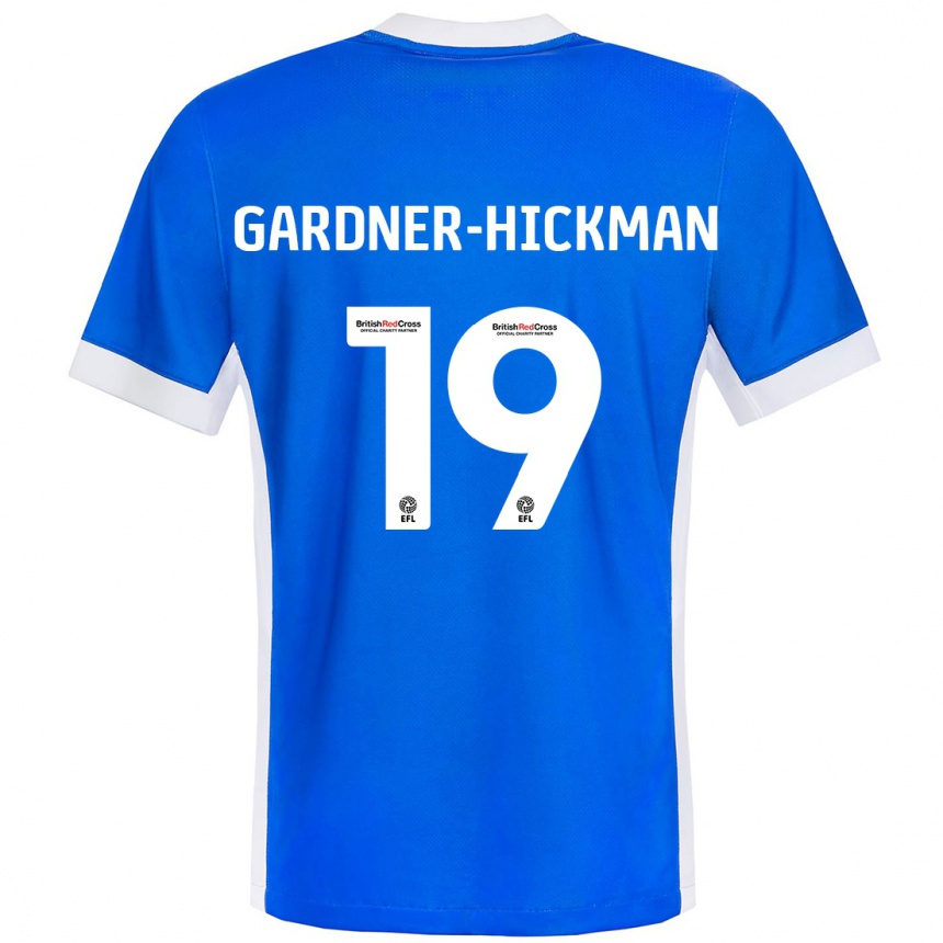 Kids Football Taylor Gardner-Hickman #19 Blue White Home Jersey 2024/25 T-Shirt Canada