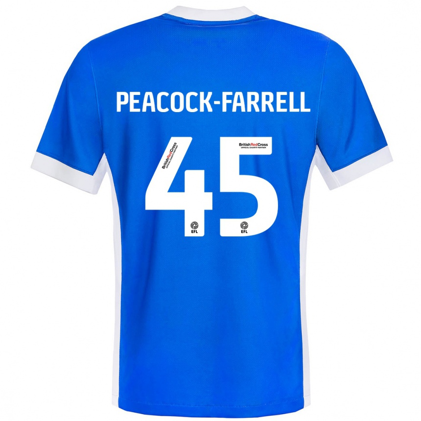 Enfant Football Maillot Bailey Peacock-Farrell #45 Bleu Blanc Tenues Domicile 2024/25 Canada