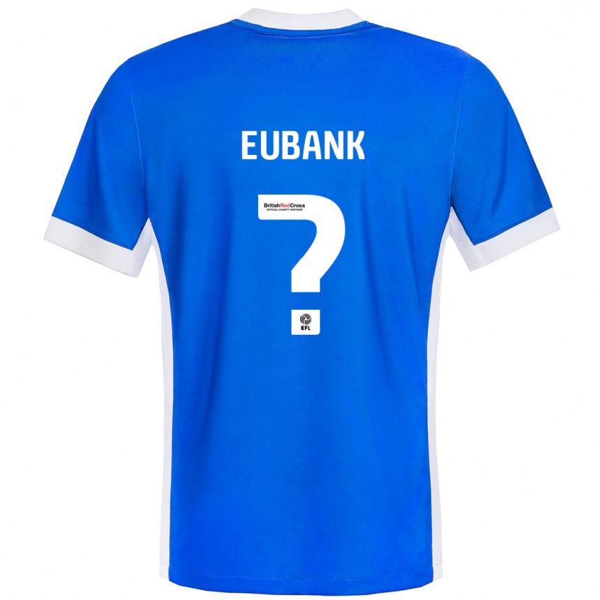 Enfant Football Maillot Cameron Eubank #0 Bleu Blanc Tenues Domicile 2024/25 Canada