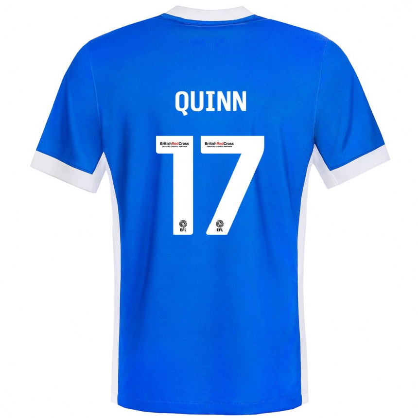 Enfant Football Maillot Lucy Quinn #17 Bleu Blanc Tenues Domicile 2024/25 Canada