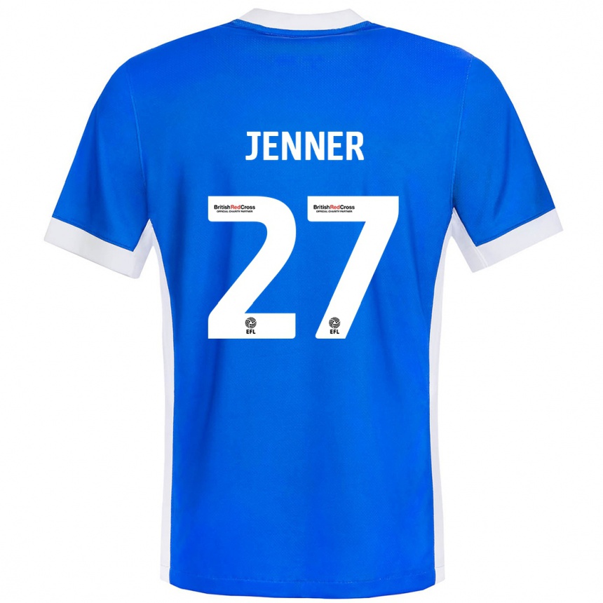 Kids Football Abbi Jenner #27 Blue White Home Jersey 2024/25 T-Shirt Canada