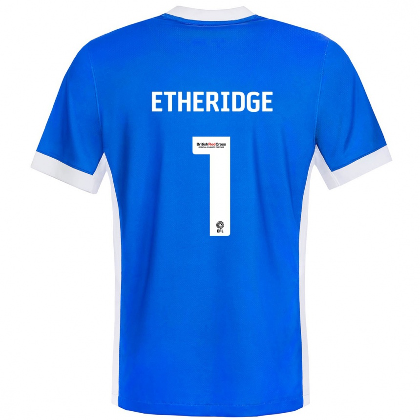 Enfant Football Maillot Neil Etheridge #1 Bleu Blanc Tenues Domicile 2024/25 Canada