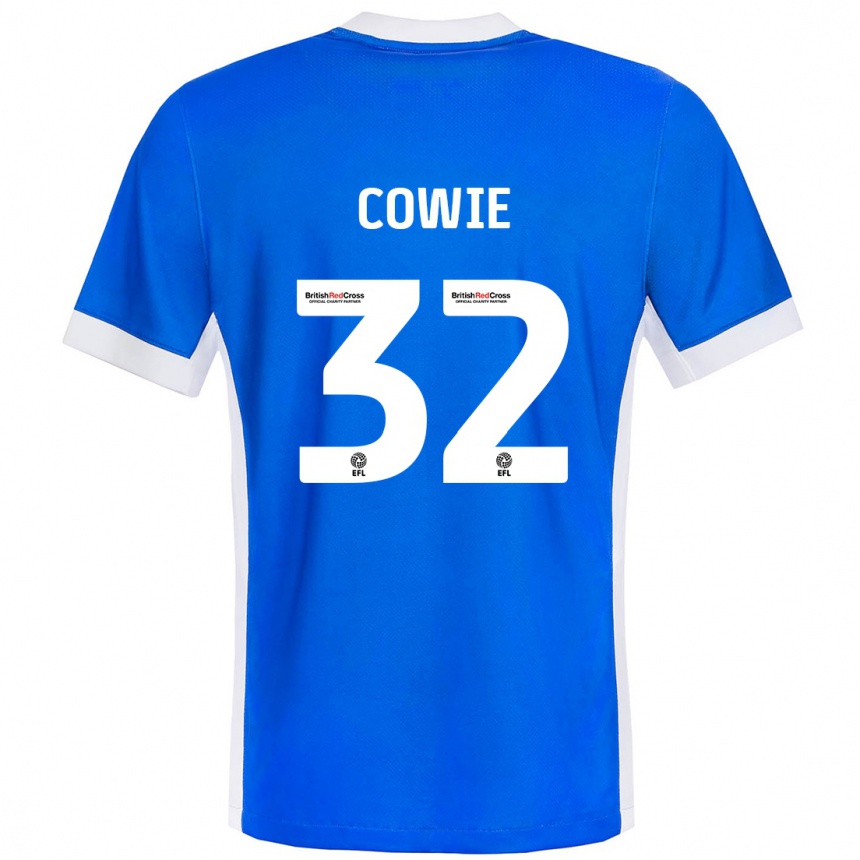 Enfant Football Maillot Abbie Cowie #32 Bleu Blanc Tenues Domicile 2024/25 Canada