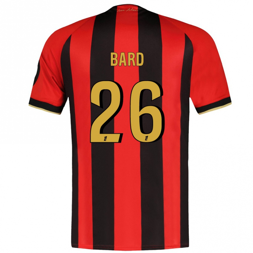 Kids Football Melvin Bard #26 Red Black Home Jersey 2024/25 T-Shirt Canada