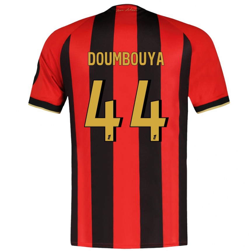 Kids Football Amidou Doumbouya #44 Red Black Home Jersey 2024/25 T-Shirt Canada