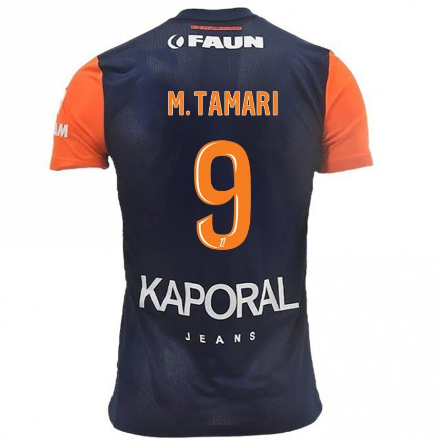 Kids Football Mousa Tamari #9 Navy Blue Orange Home Jersey 2024/25 T-Shirt Canada