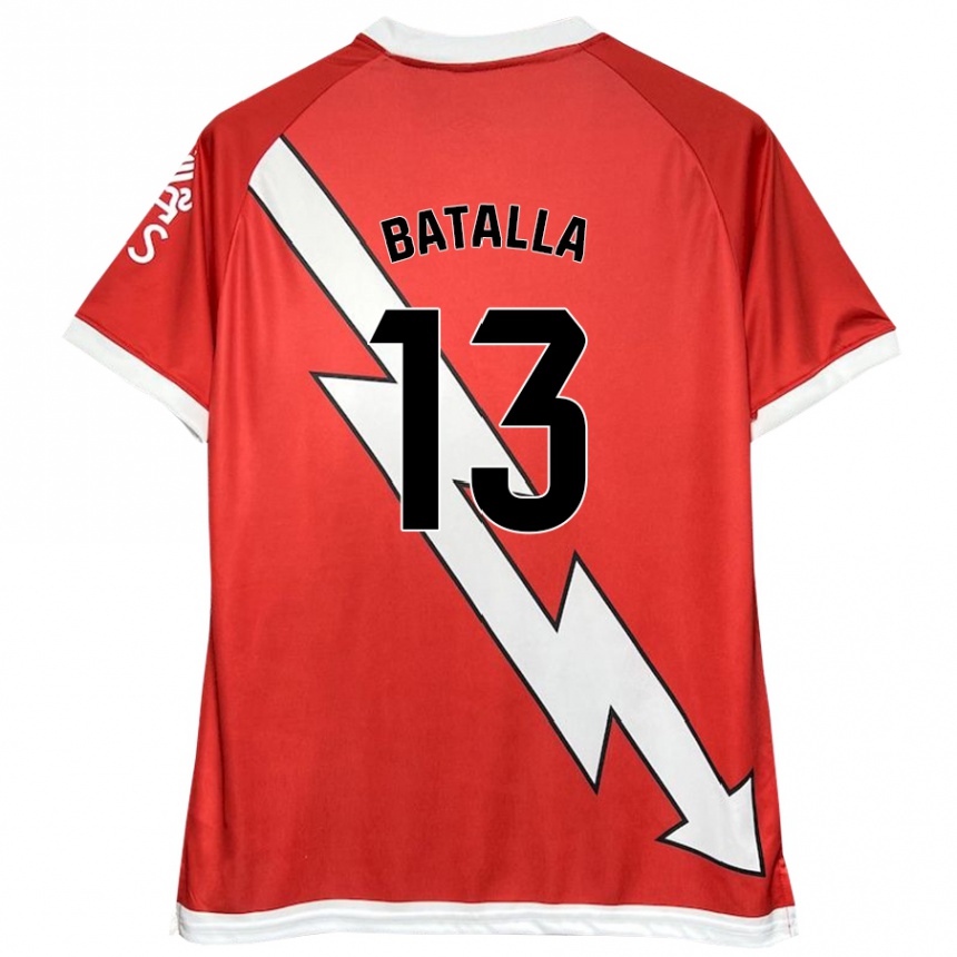 Enfant Football Maillot Augusto Batalla #13 Blanc Rouge Tenues Domicile 2024/25 Canada