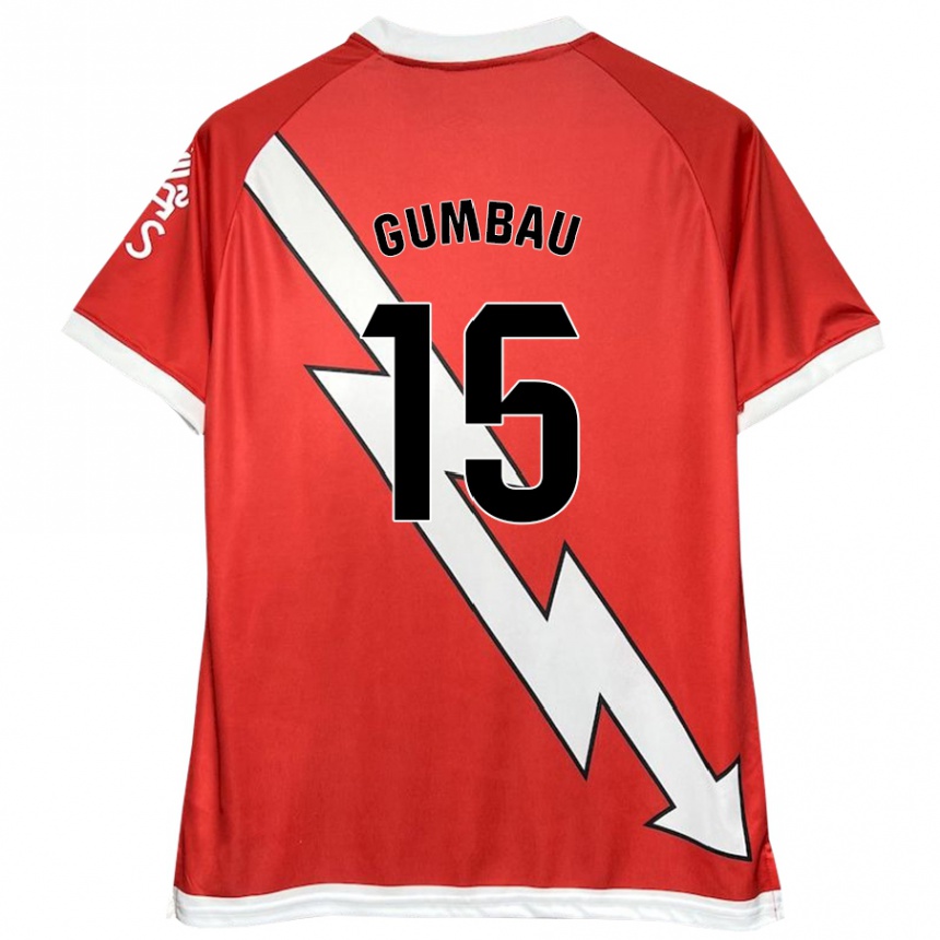 Enfant Football Maillot Gerard Gumbau #15 Blanc Rouge Tenues Domicile 2024/25 Canada